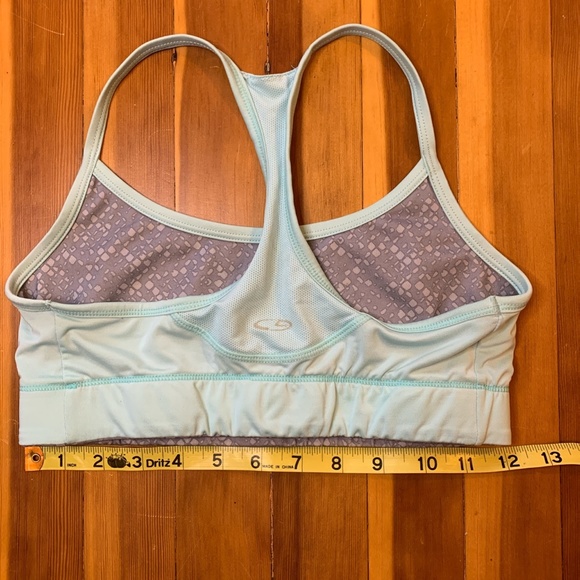 Grey/mint reversible sports bra S - Picture 3 of 4